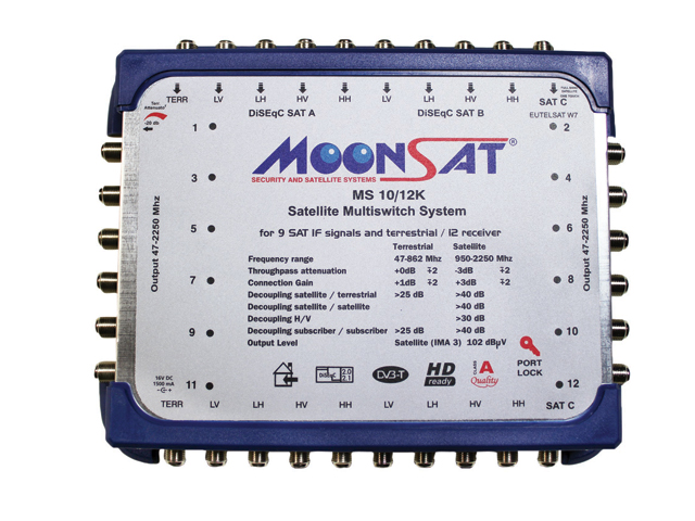 MoonSat MS 10-12 Switch Kaskadlı