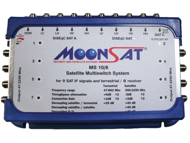 MoonSat MS 10-8 Sonlu Switch