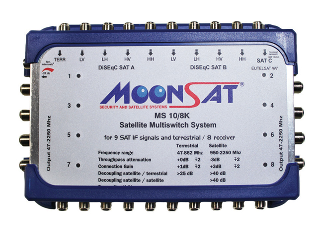 MoonSat MS 10-8 Switch Kaskadlı