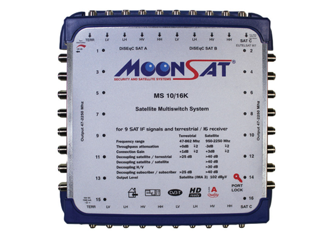MoonSat MS 10-16 Switch Kaskadlı
